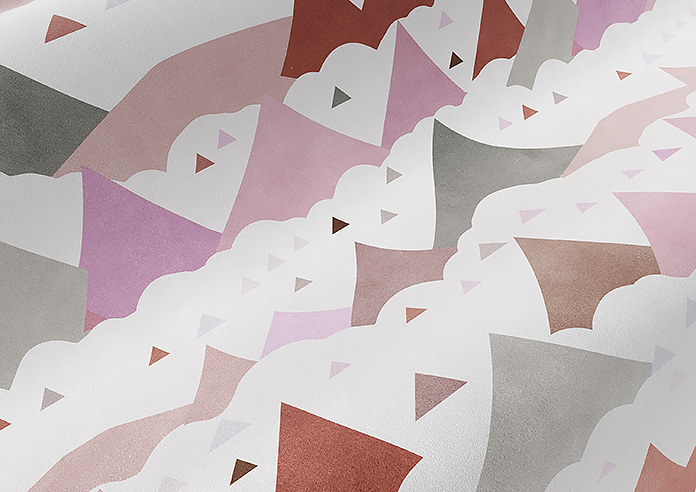 Cloudy Peaks, Petal - Twist&Fit Roman Blind - Image 4